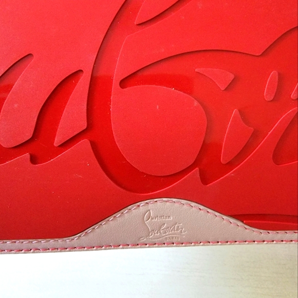 CHRISTIAN LOUBOUTIN Authentic NWT  Nappa Embossed Cabata w/ mathcing pouchette - Picture 5 of 9